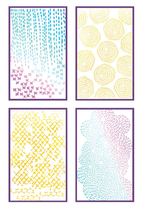 Sizzix - Stitched Florals Stencil Set by Vicki Boutin