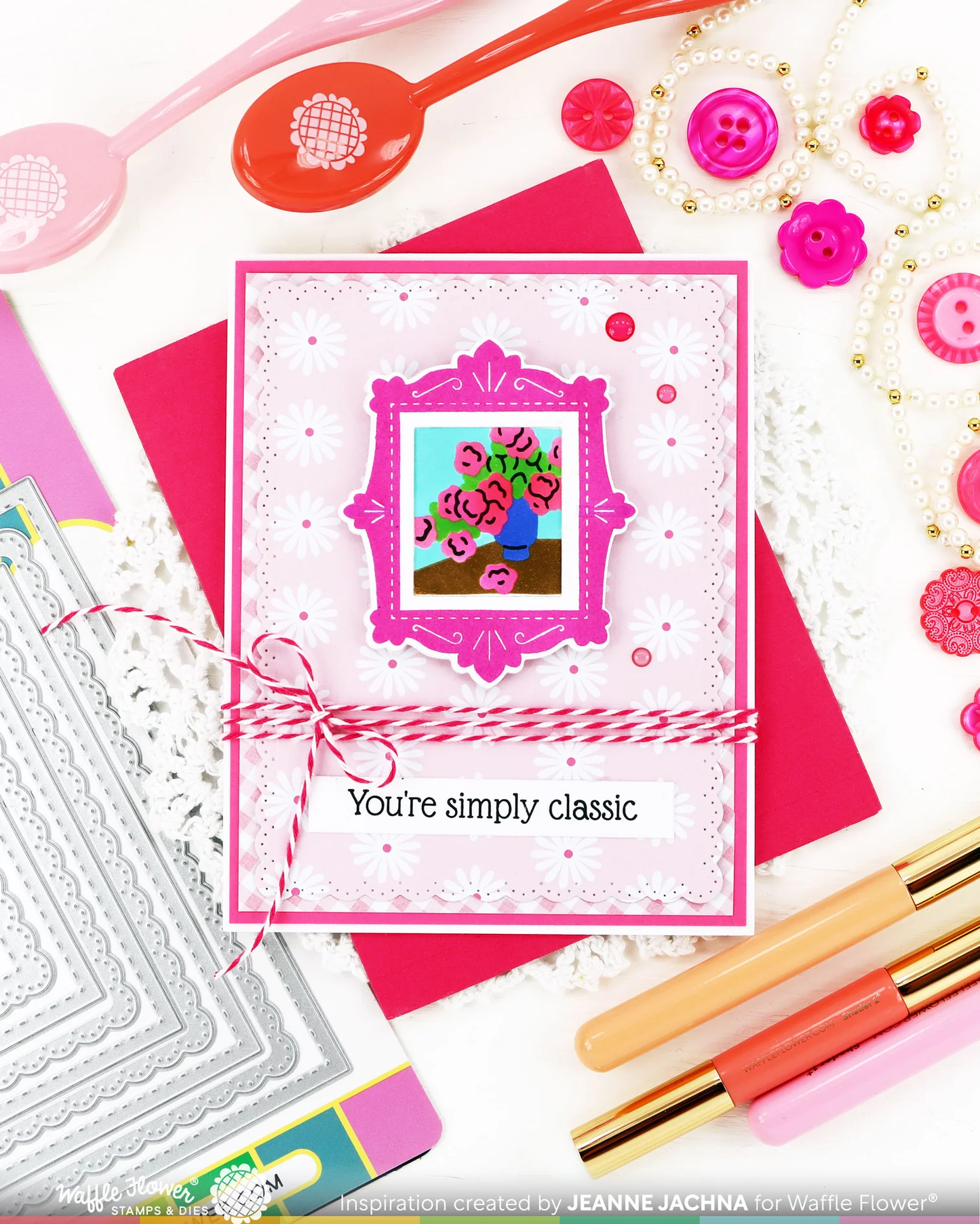 Waffle Flower - Postage Collage - Frames Stamp & Die Bundle