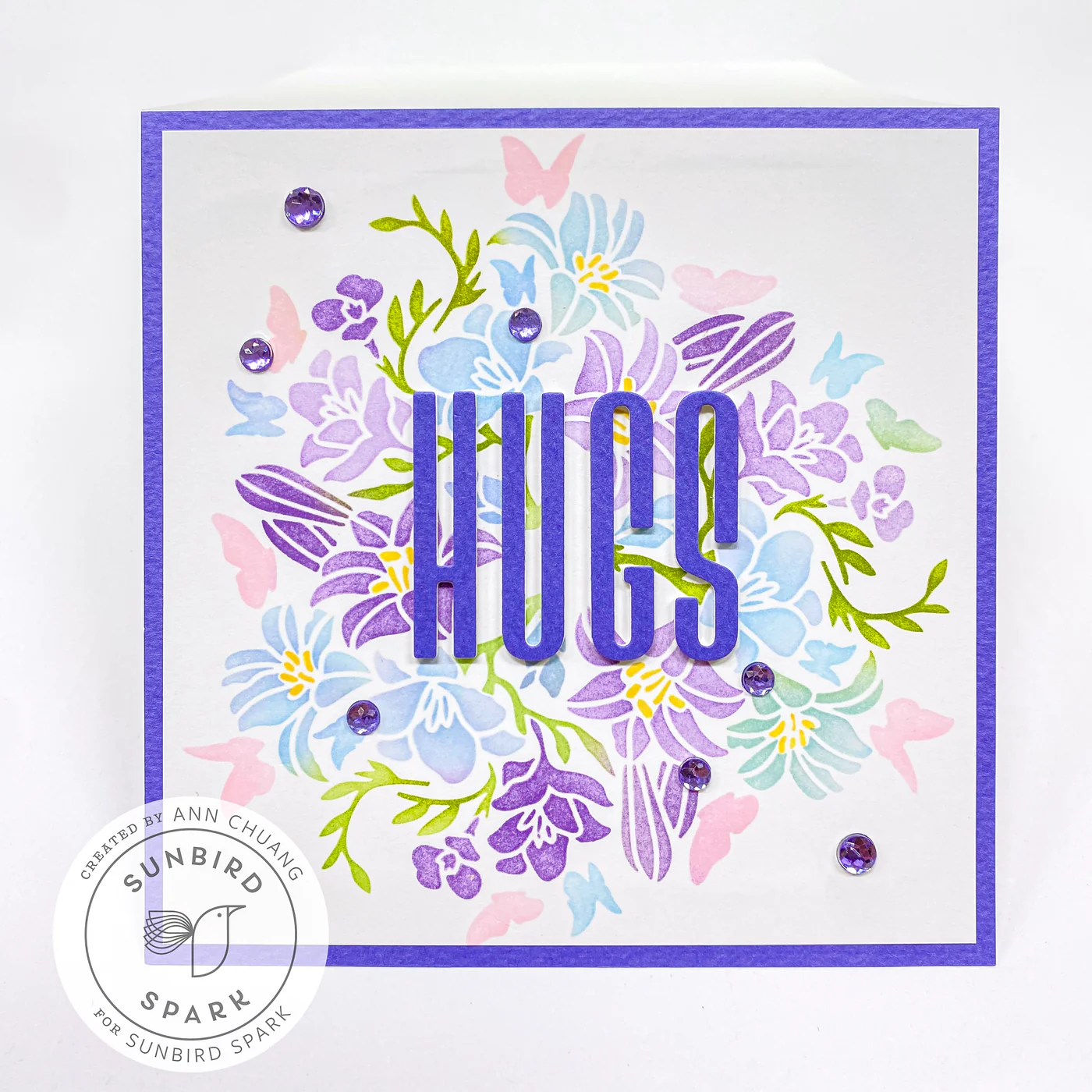 Sunbird Spark - Stencils 360 - Lily Garden Stencil