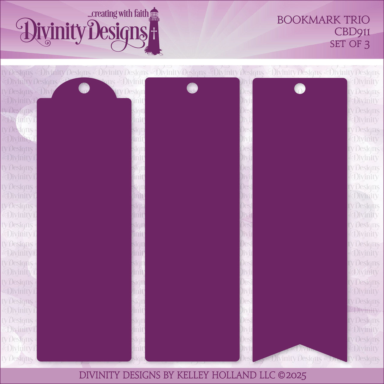 Divinity Designs - Bookmark Trio Die Set
