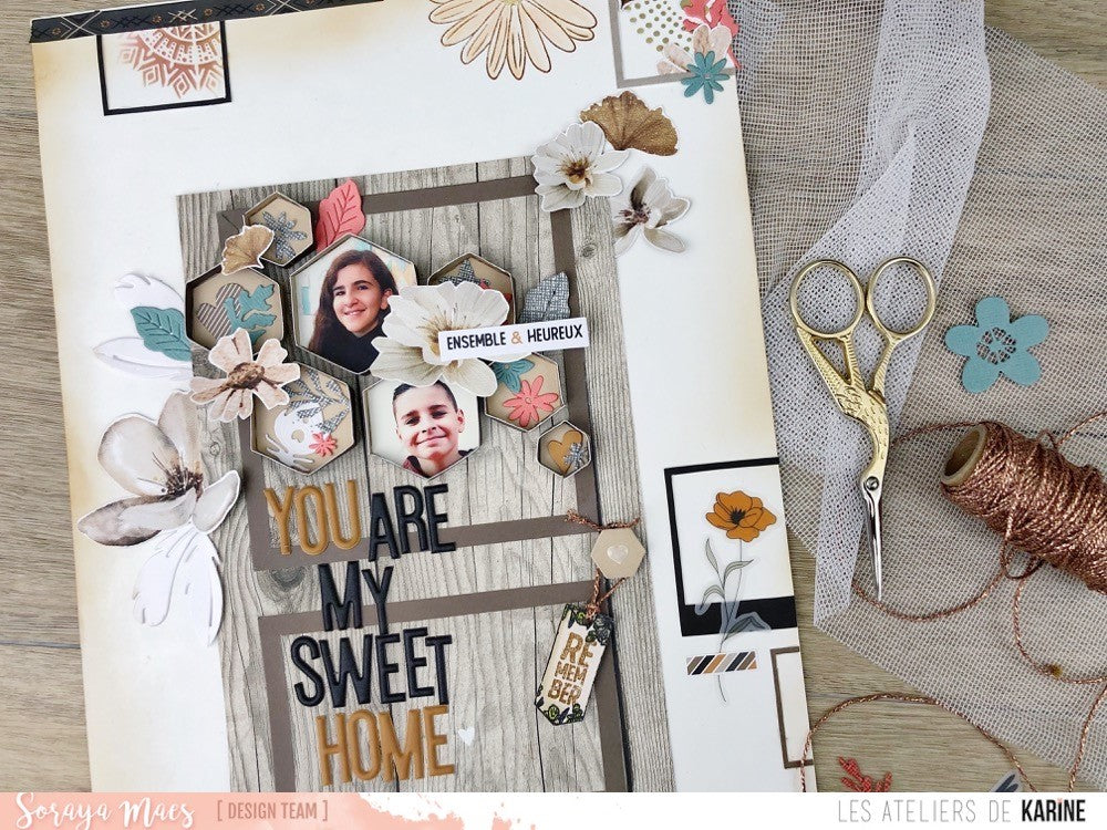 Les Ateliers de Karine - Nude & Wild - Icy Brown Alphabet Stickers