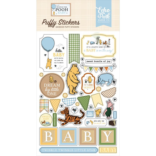 Echo Park - Winnie the Pooh Baby - Puffy Stickers