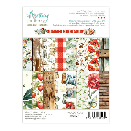 Mintay - Summer Highlands - 6x8 Add-On Paper Pad