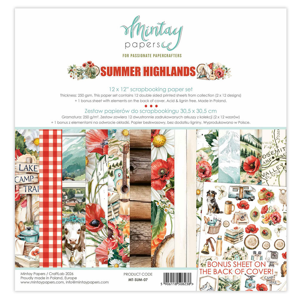 Mintay - Summer Highlands - 12x12 Paper Pad