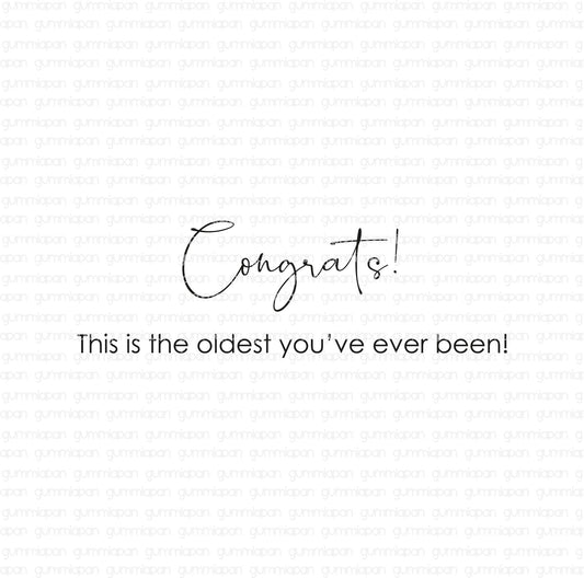 Gummiapan - Congrats! This Is The Oldest You've Ever Been Stamp
