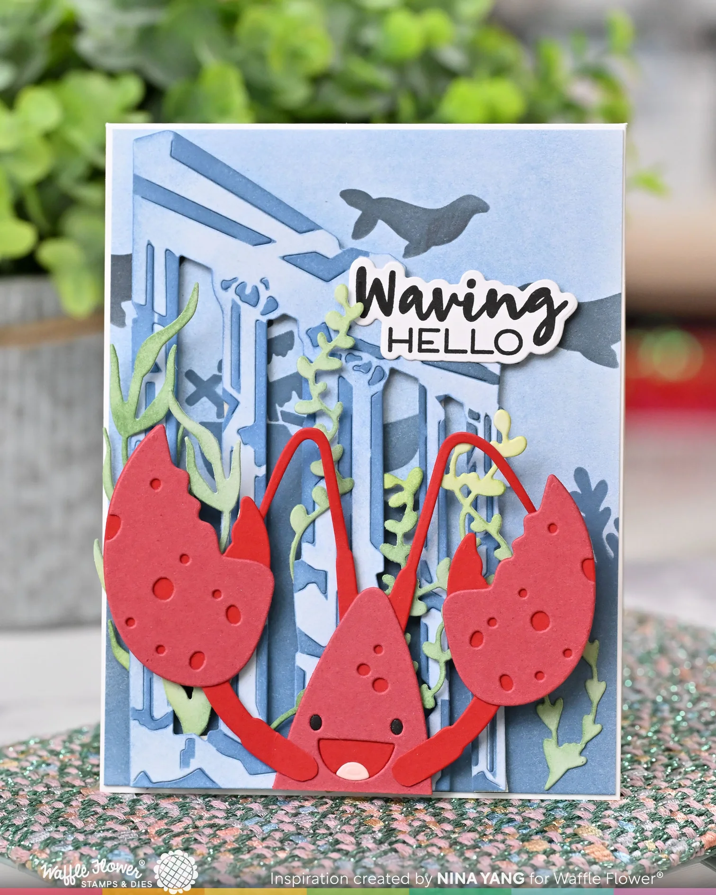 Waffle Flower - Happy Lobster Die Set
