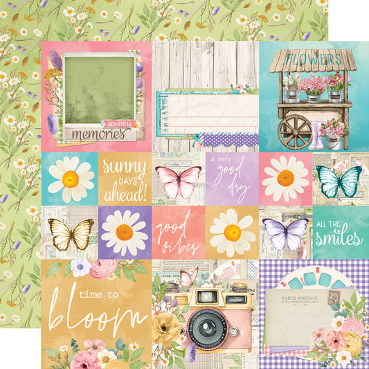 Simple Stories - Simple Vintage Flower Shoppe - 2x2/4x4 Elements Cardstock