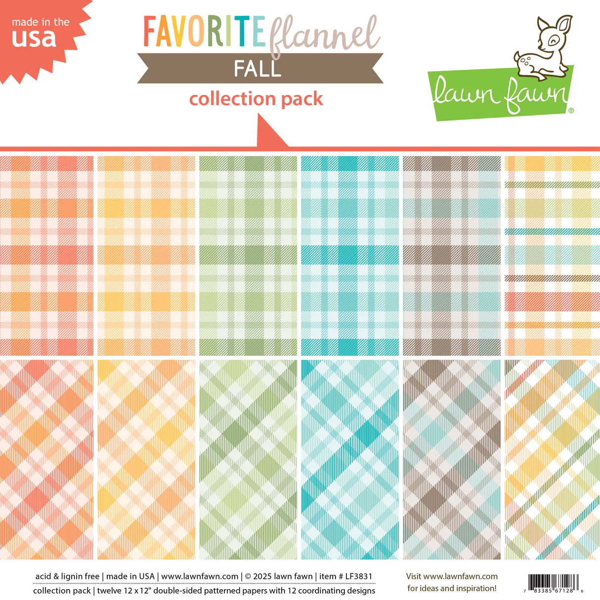Lawn Fawn - Favorite Flannel Fall Collection Pack