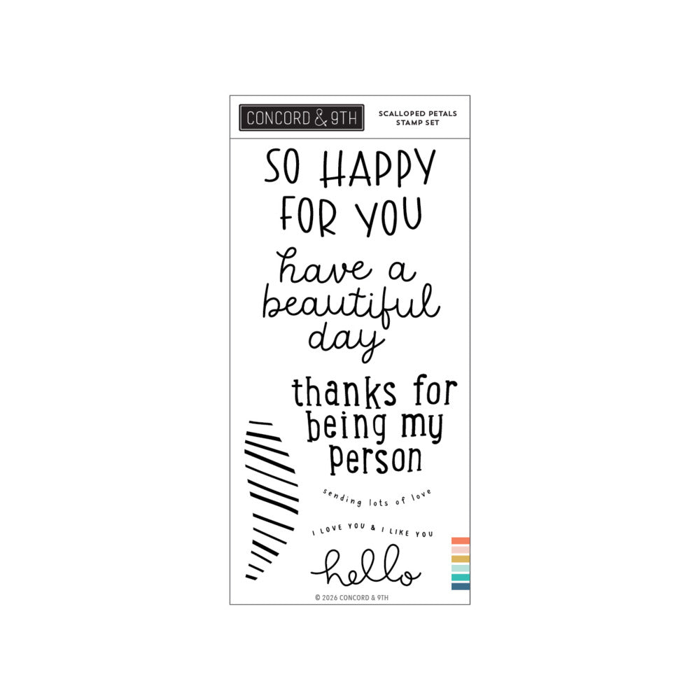 Concord & 9th - Scalloped Petals Stamp & Die Bundle