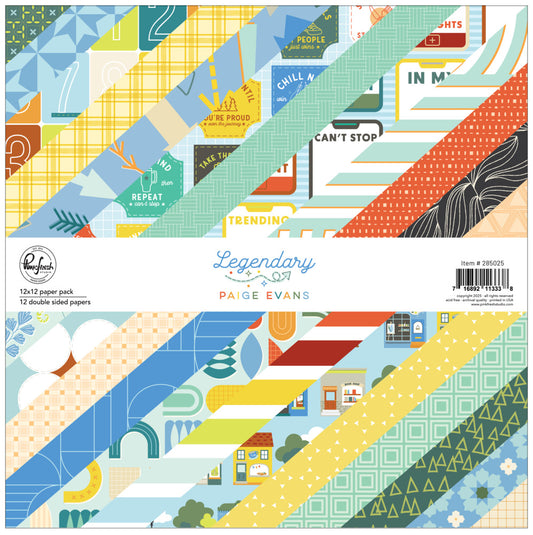 Pinkfresh - Legendary - 12x12 Paper Pack