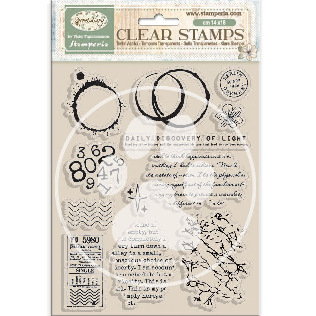 Stamperia - Secret Diary - Stamp Set