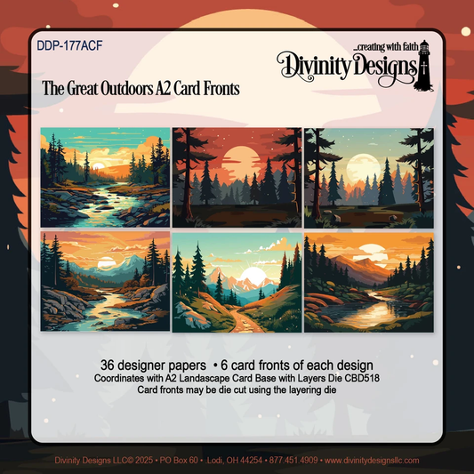 Divinity Designs - A2 Card Fronts - The Great Outdoors