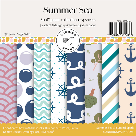Sunbird Spark - Summer Sea 6x6 Paper Pad