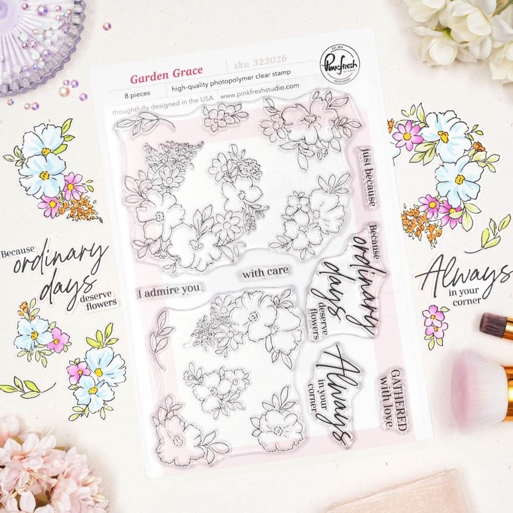 Pinkfresh - Garden Grace - Stamp & Die Bundle