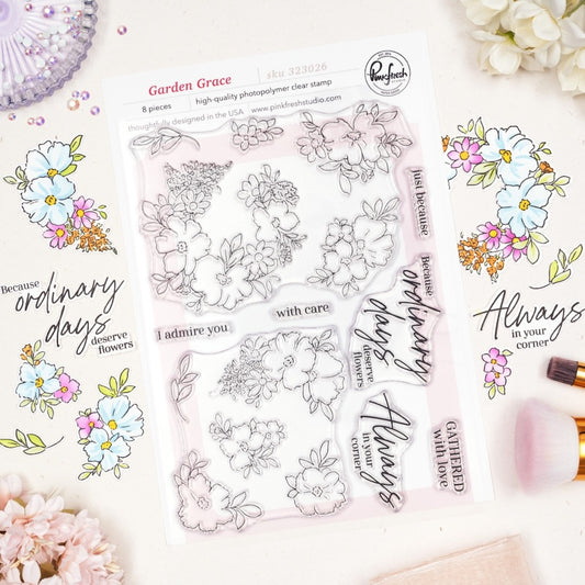 Pinkfresh - Garden Grace - Stamp & Die Bundle