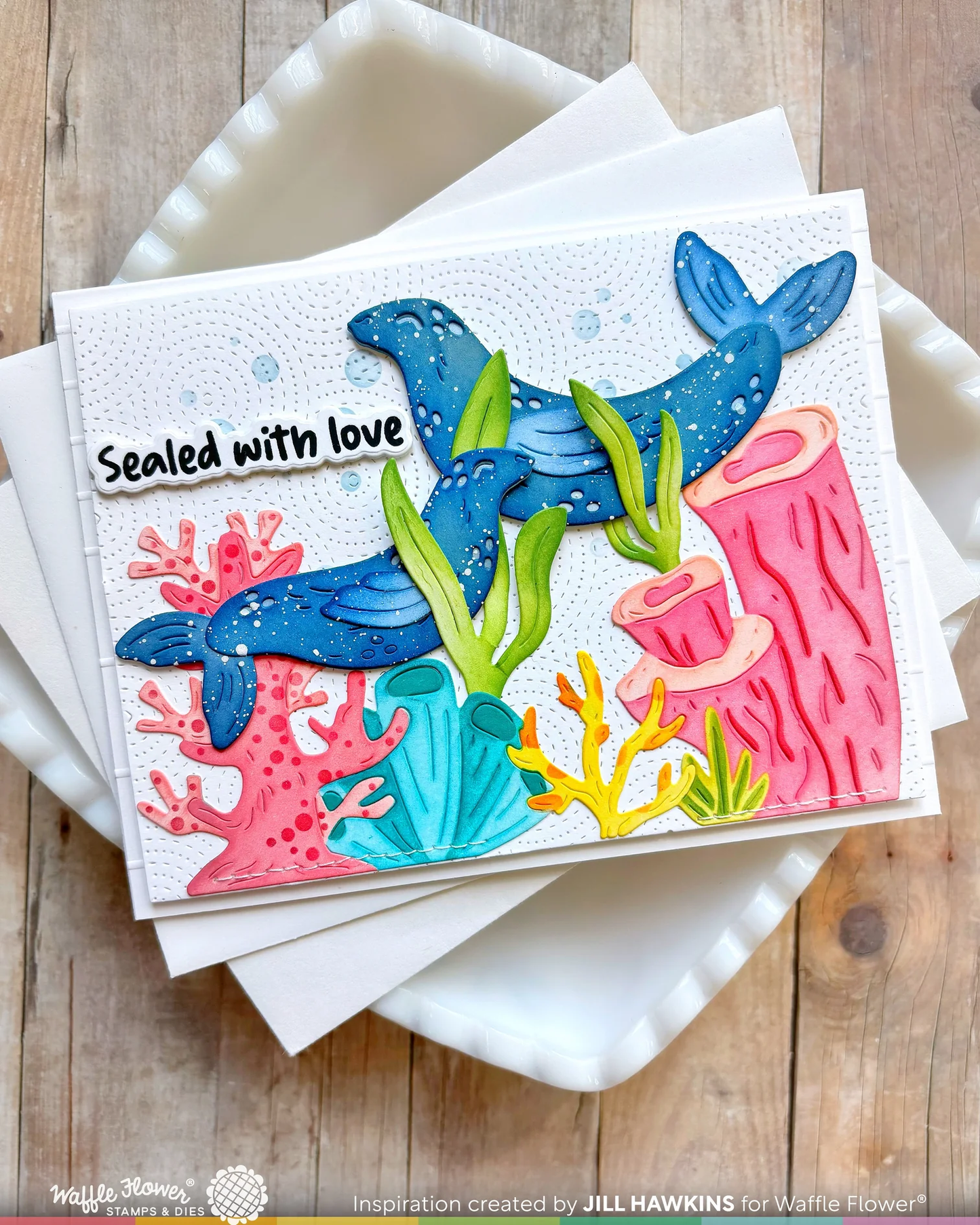 Waffle Flower - Happy Seals Die Set