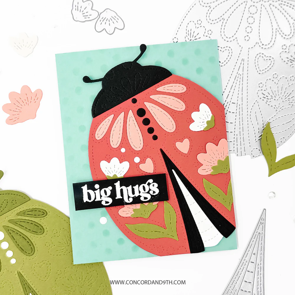 Concord & 9th - Lovely Ladybug Stamp & Die Bundle