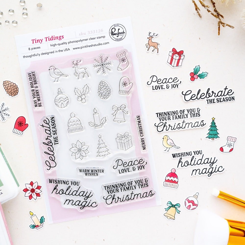 Pinkfresh - Tiny Tidings - Stamp Set