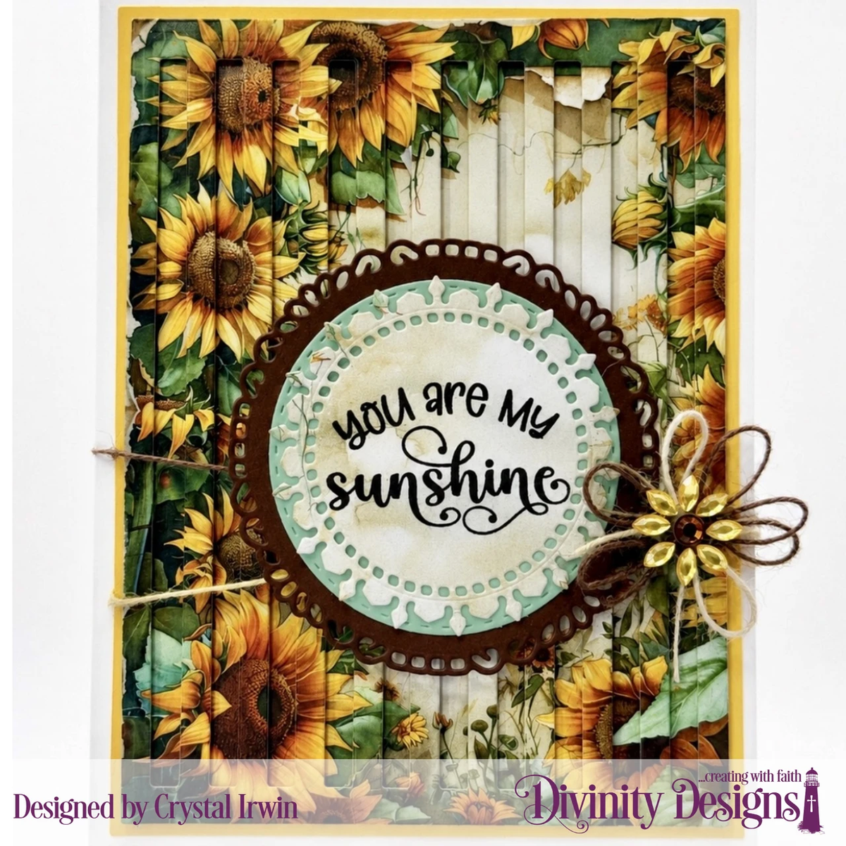 Divinity Designs - A2 Card Fronts - Sunflower Frames
