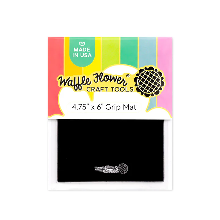 Waffle Flower - Grip Mat - Black: 4.75"x6"