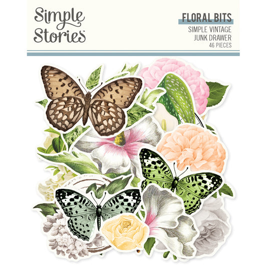 Simple Stories - Simple Vintage Junk Drawer - Floral Bits