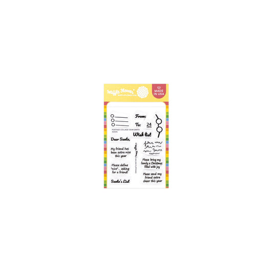 ***PRE-ORDER*** Waffle Flower - Postage Collage - Dear Santa Stamp Set