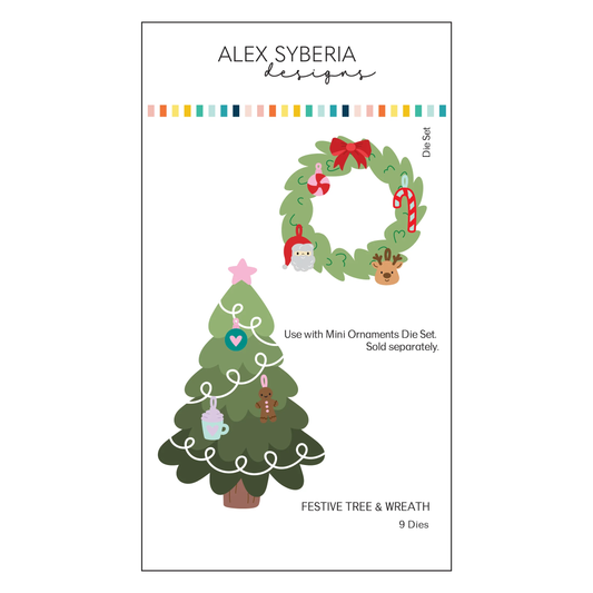 Alex Syberia - Festive Tree & Wreath Die Set