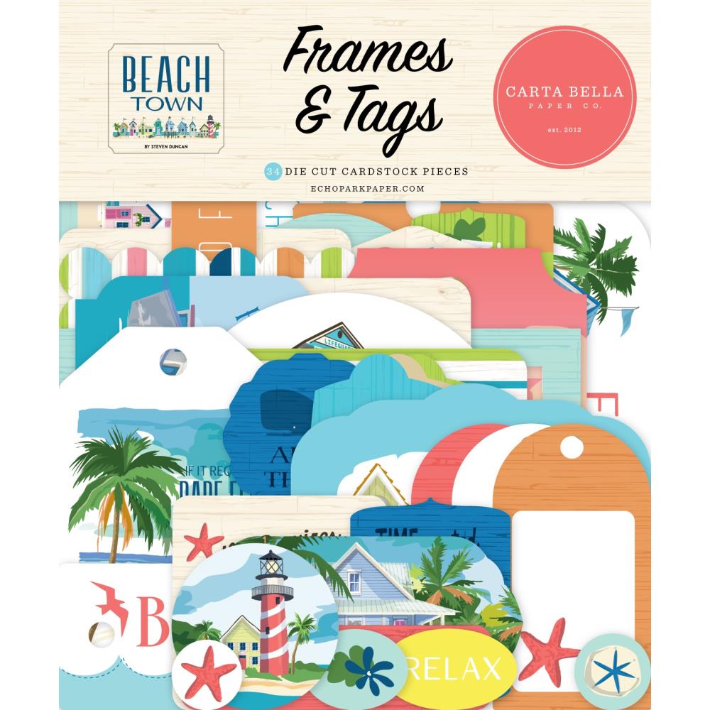 Carta Bella - Beach Town - Frames & Tags Ephemera