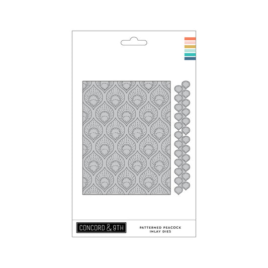 Concord & 9th - Patterned Peacock Inlay Die Set