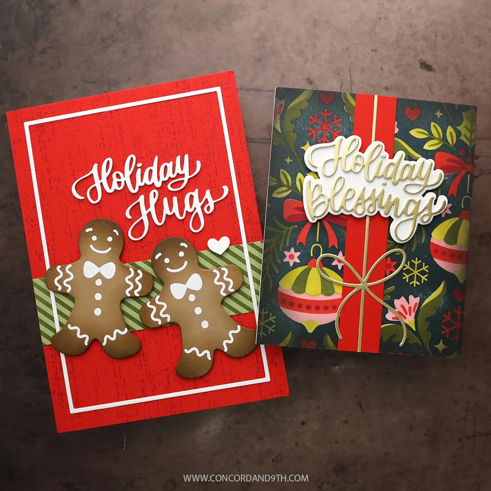 Concord & 9th - Holiday Hugs and Blessings Die Set by Kristina Werner
