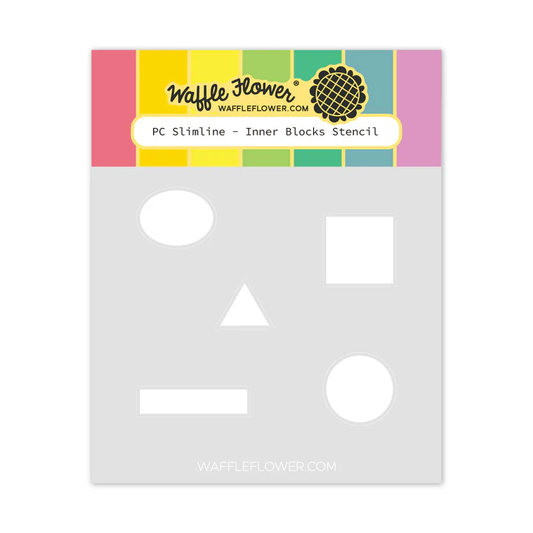 Waffle Flower - Postage Collage - A6 Inner Blocks Stencil