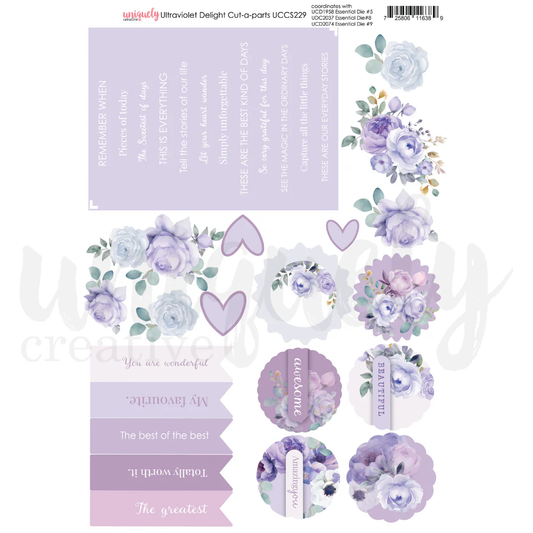 Uniquely Creative - Ultraviolet Delight - Cut-A-Part Sheet