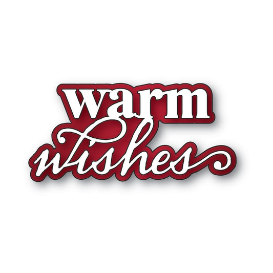 Memory Box - Warm Wishes Stylish Script Die Set