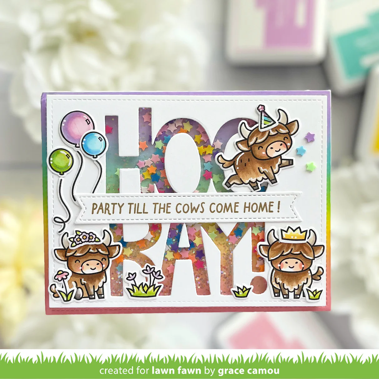 Lawn Fawn - Highland Cows! Stamp, Stencil & Die Bundle