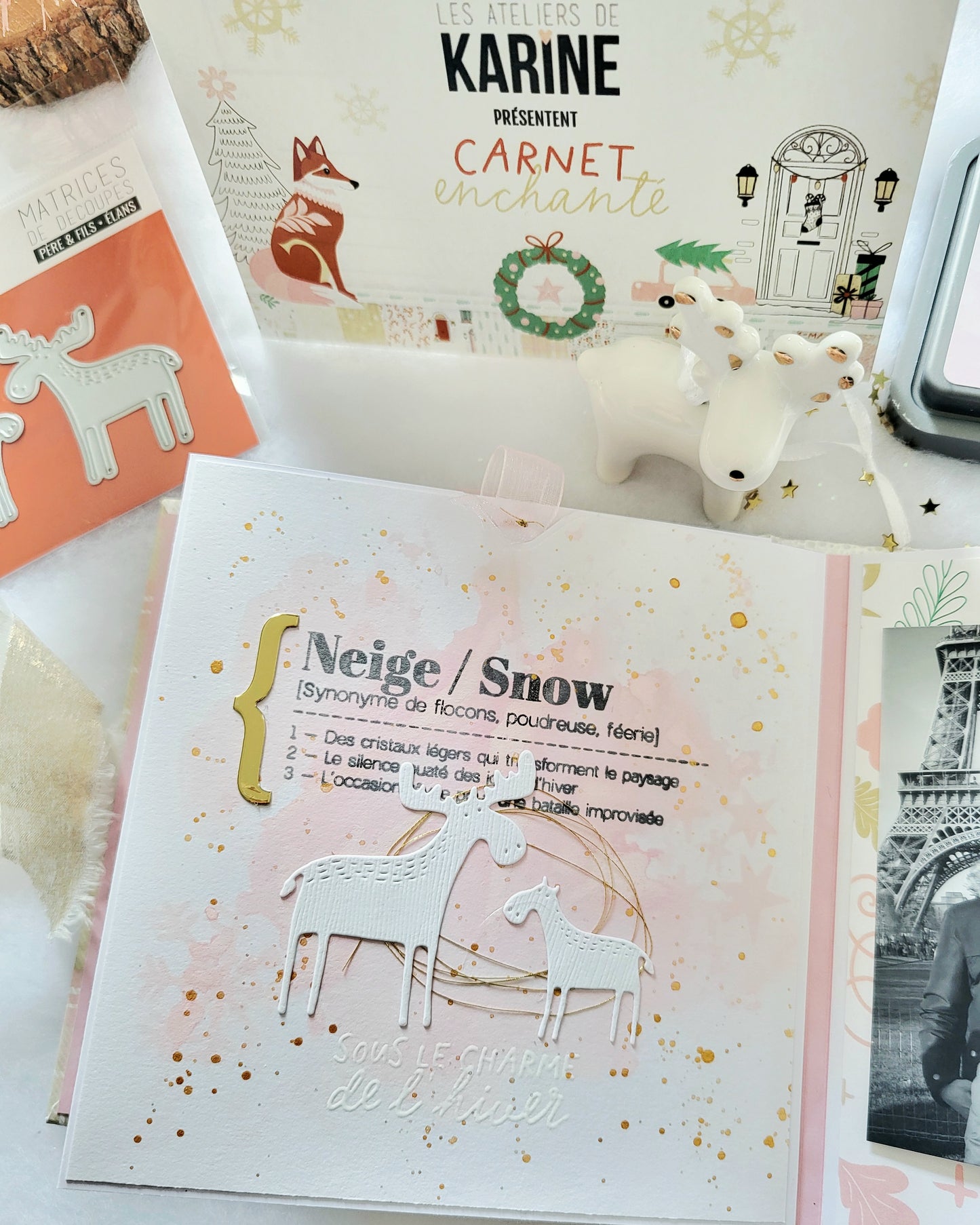 Les Ateliers de Karine - Carnet Enchante - Père & Fils Elans Die Set