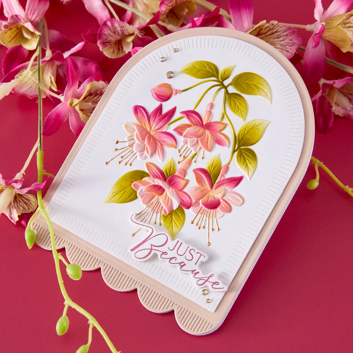 Spellbinders - Layered Magical Fuchsia Stencil Set