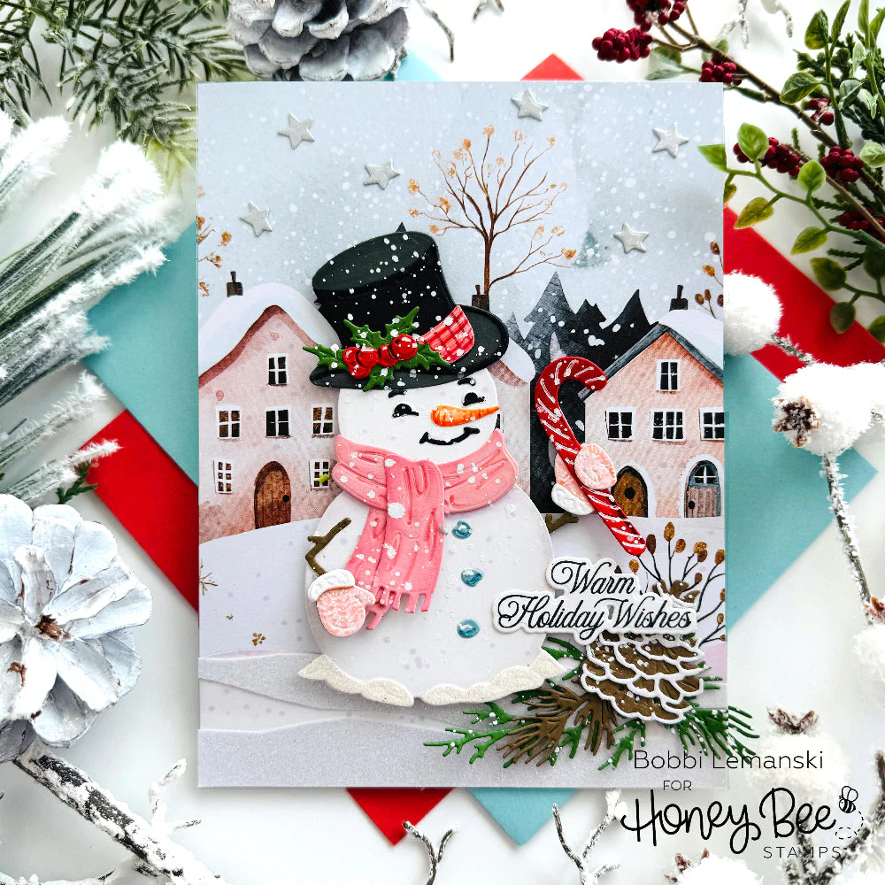 Honey Bee - Lovely Layers: Vintage Snowman Die Set