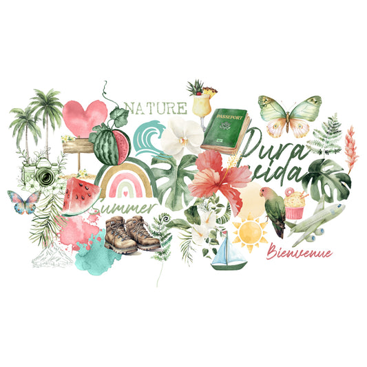 Les Ateliers de Karine - Pura Vida - Vellum Die Cuts
