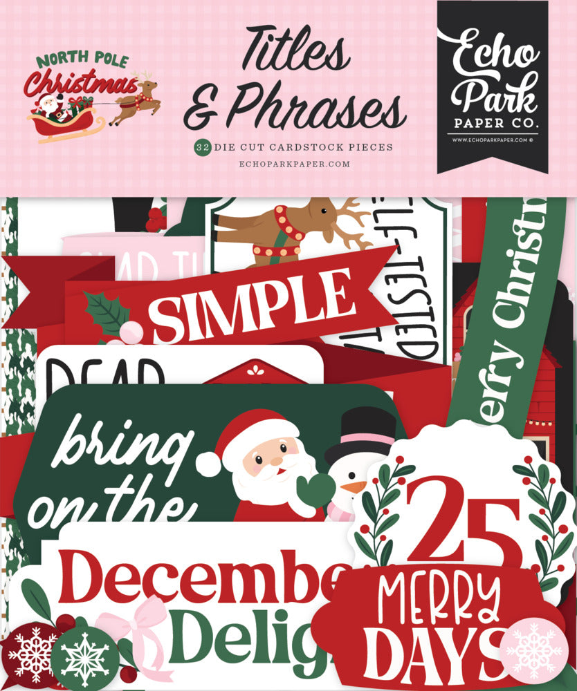 Echo Park - North Pole Christmas - Titles & Phrases