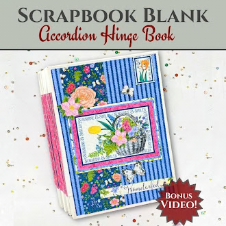 CrafTreat - Blank Precut Album Base - Accordion Hinge: White