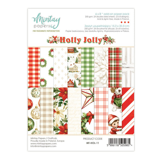 Mintay - Holly Jolly - 6x8 Add-On Paper Pad