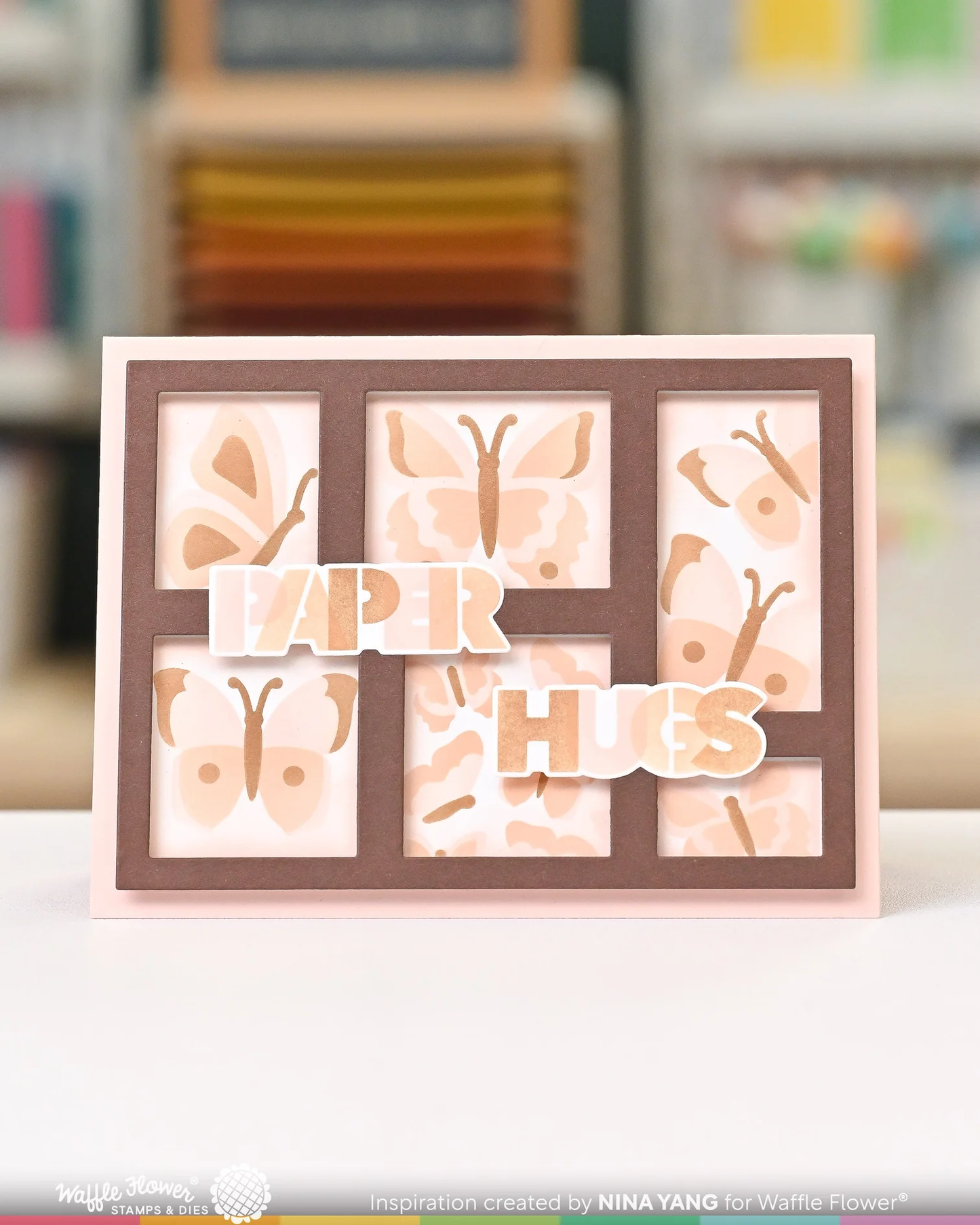 Waffle Flower - Overlapping Paper Hugs Die-n-stencil Bundle