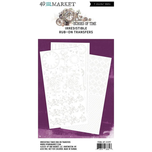 49 and Market - Echoes of Time - Irresistible Times Rub-On Transfer Set
