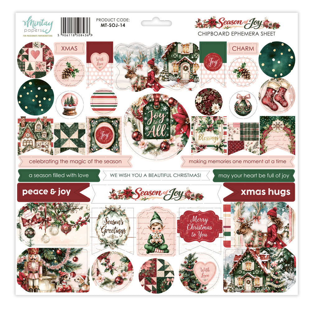 Mintay - Season of Joy - Chipboard Ephemera
