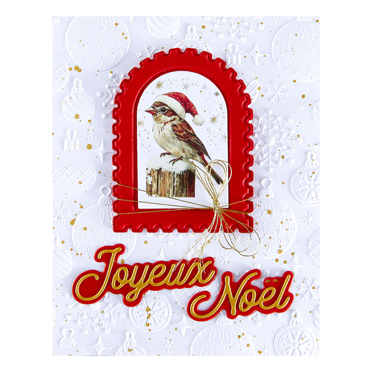 Spellbinders - French Holiday Sentiments Die Set
