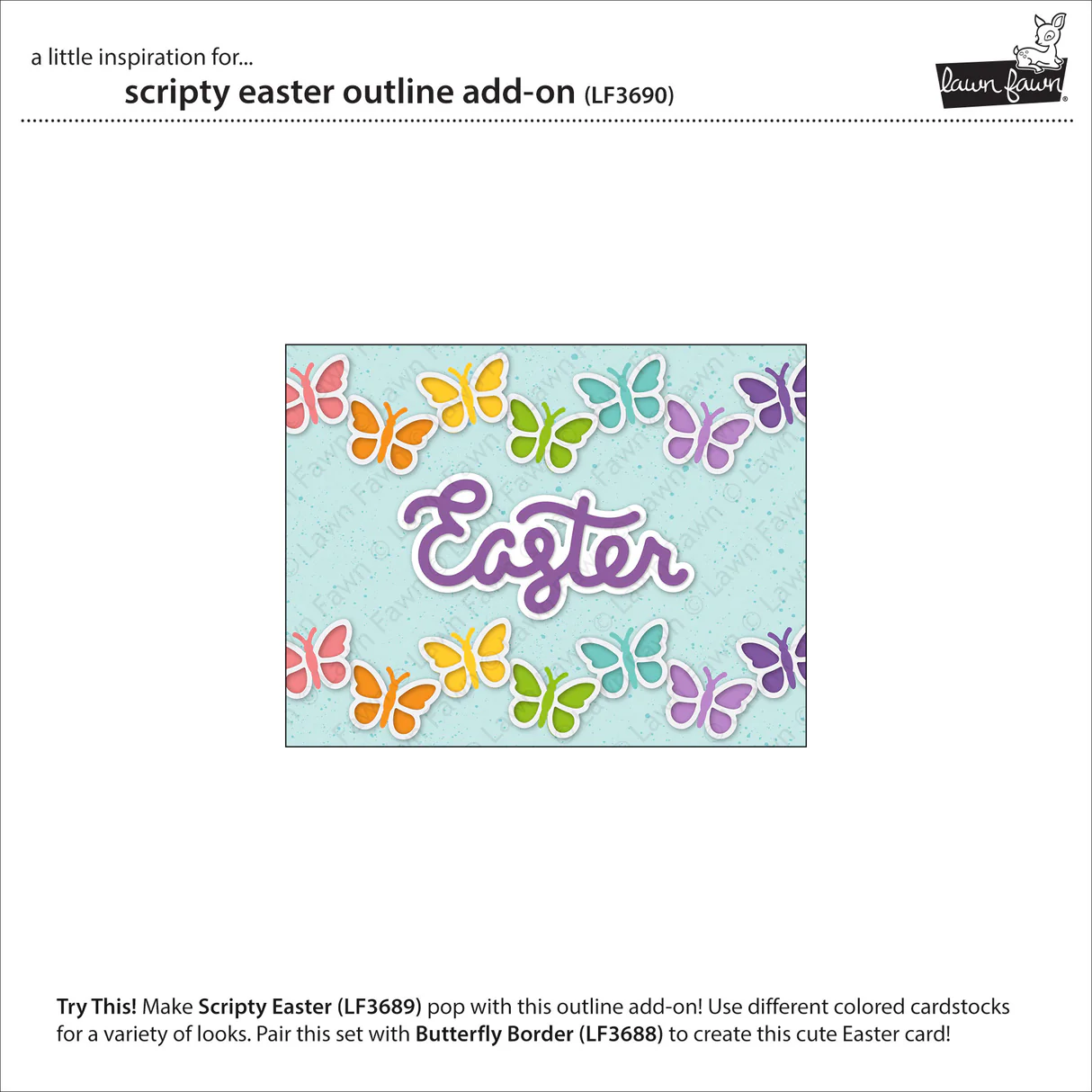 Lawn Fawn - Scripty Easter Word & Outline Die Bundle