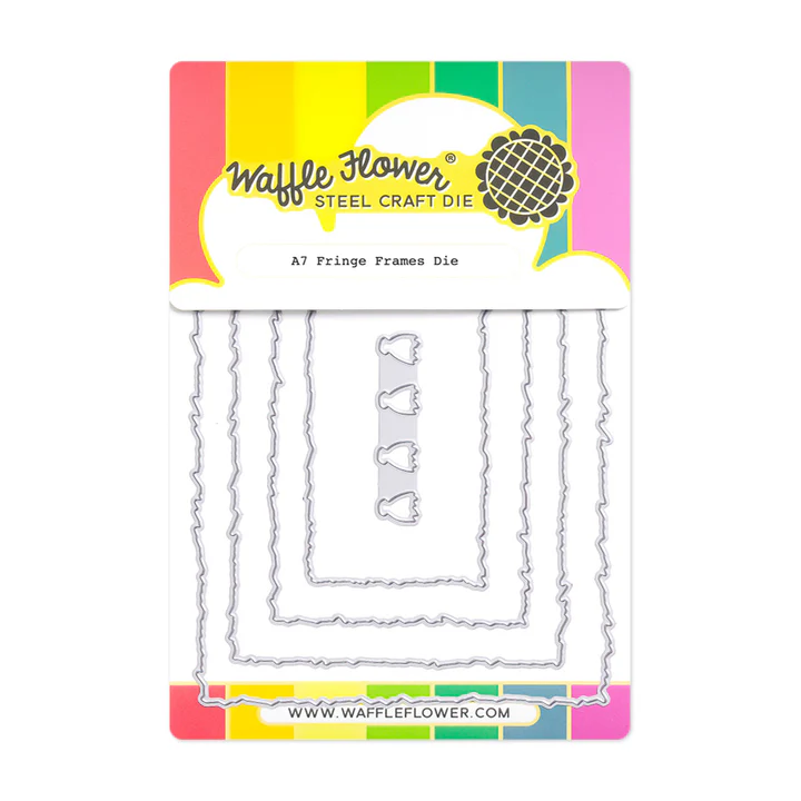 Waffle Flower - A7 Fringe Frames Die Set
