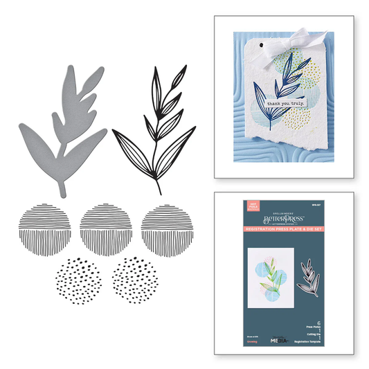 Spellbinders - BetterPress - Growing Press Plate & Die Bundle by Dina Wakley