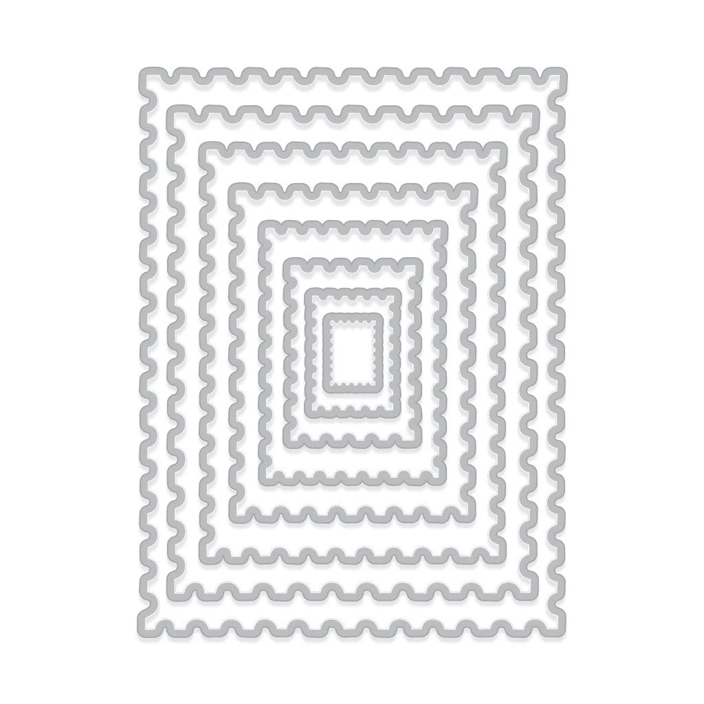 Hero Arts - Nesting Postage Stamps Die Set