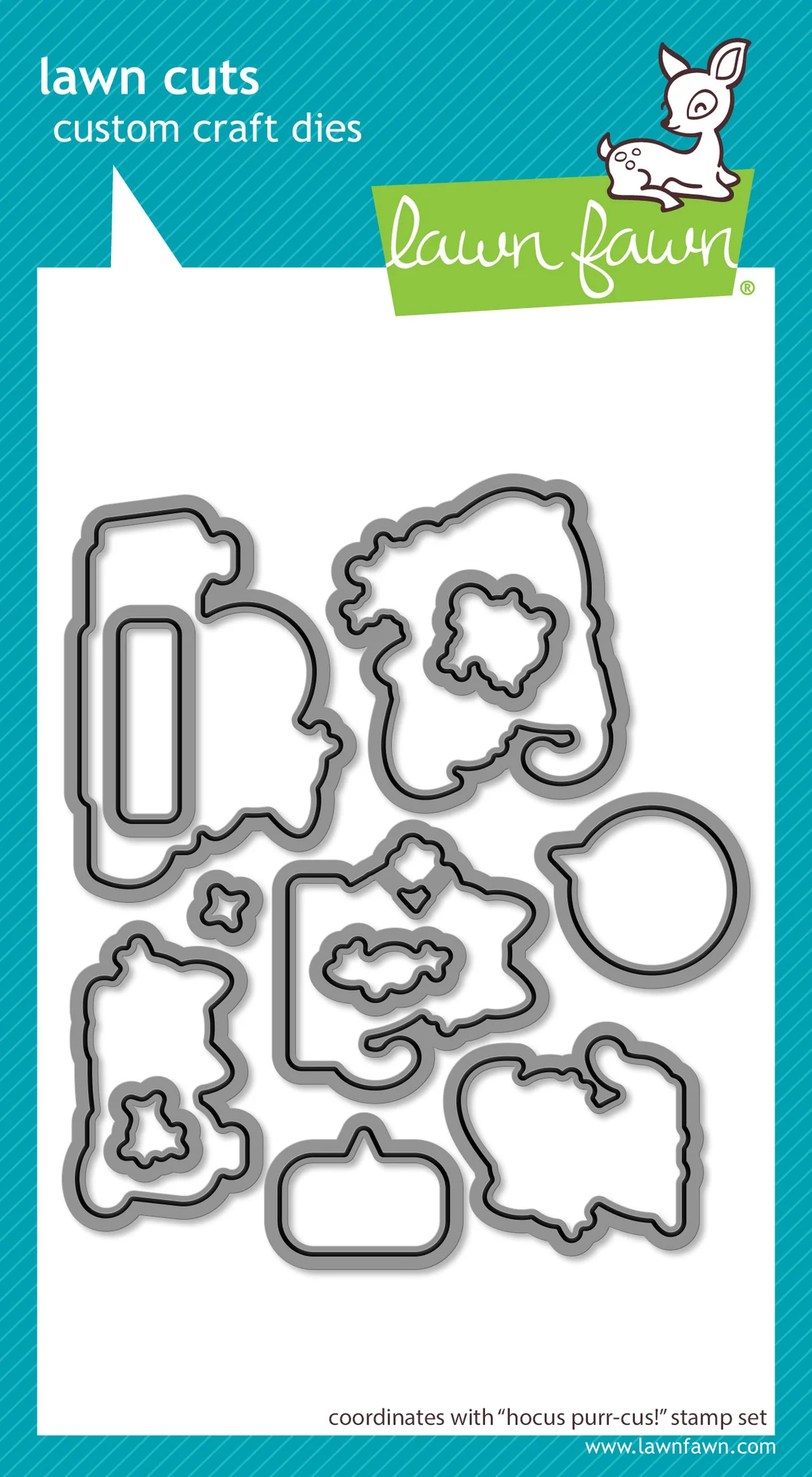 Lawn Fawn - Hocus Purr-cus! Stamp, Die & Stencil Bundle